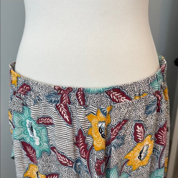 BCBGeneration Multicolored Faux Wrap Pull On  A-line Maxi Skirt Women's Large - Picture 6 of 8